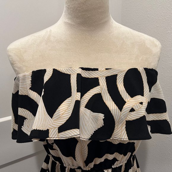 Margret Josephs | Macbeth Collection | Nautical Hi-Low Dress | Sleeveless - Picture 5 of 11